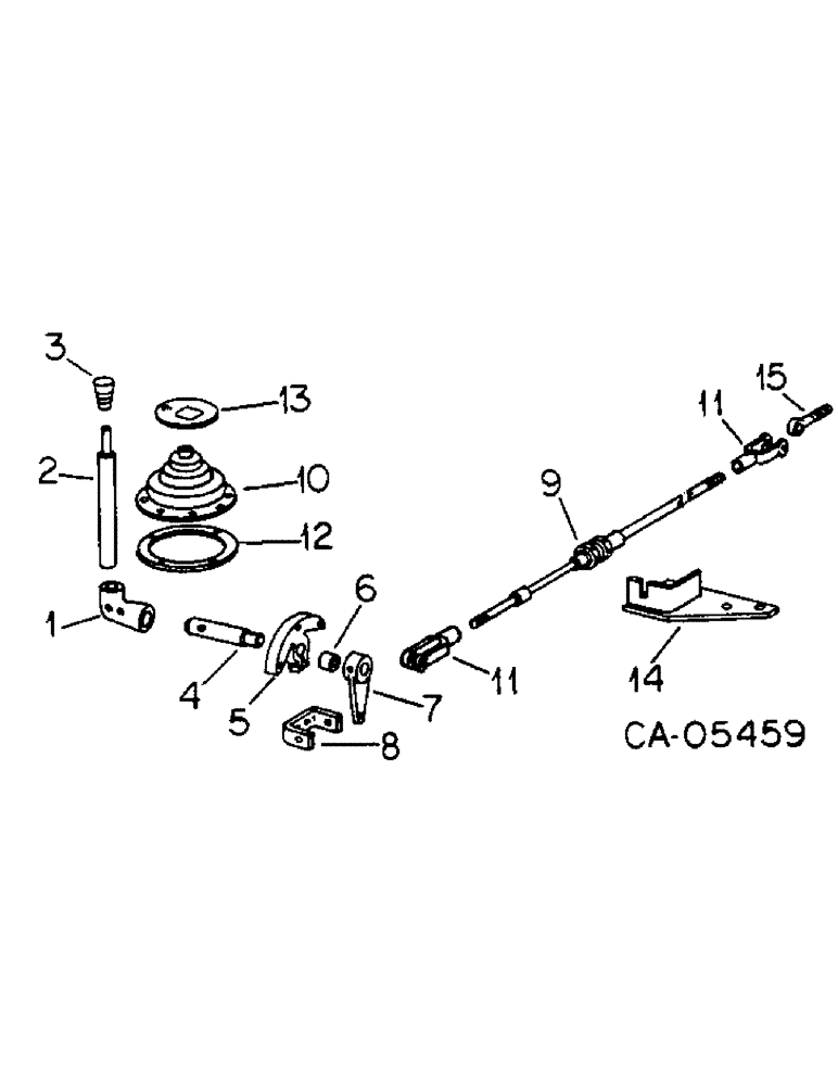 Схема запчастей Case IH 4586 - (07-14) - DRIVE TRAIN, TRANSMISSION HI-LO RANGE CONTROLS, 4586 TRACTOR (04) - Drive Train