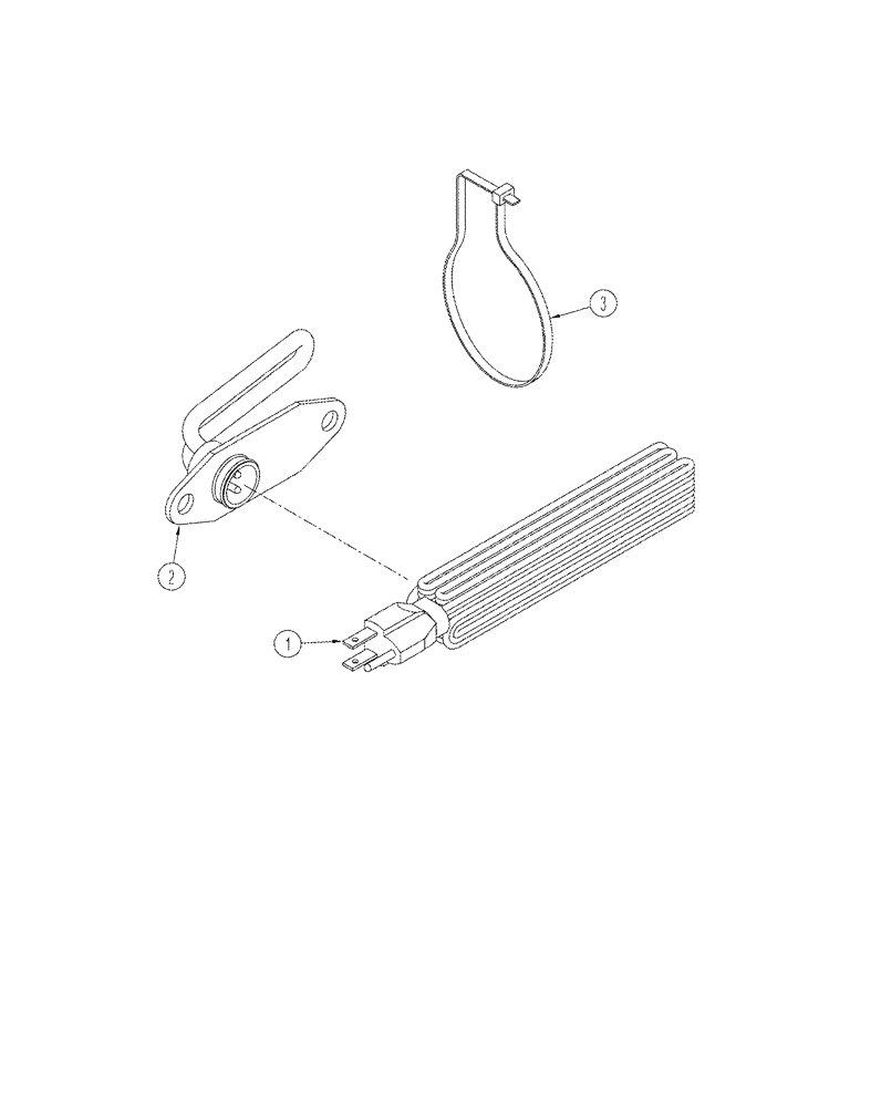 Схема запчастей Case IH STX275 - (02-09) - BLOCK HEATER (02) - ENGINE