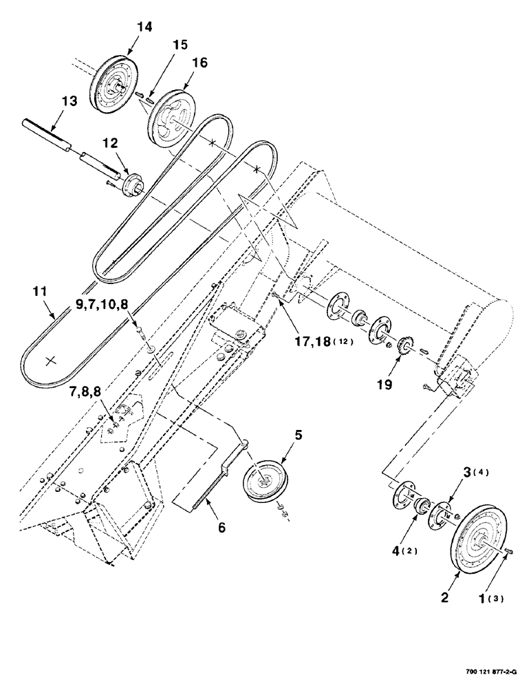 Схема запчастей Case IH 8240 - (3-02) - SICKLE DRIVE ASSEMBLY (58) - ATTACHMENTS/HEADERS