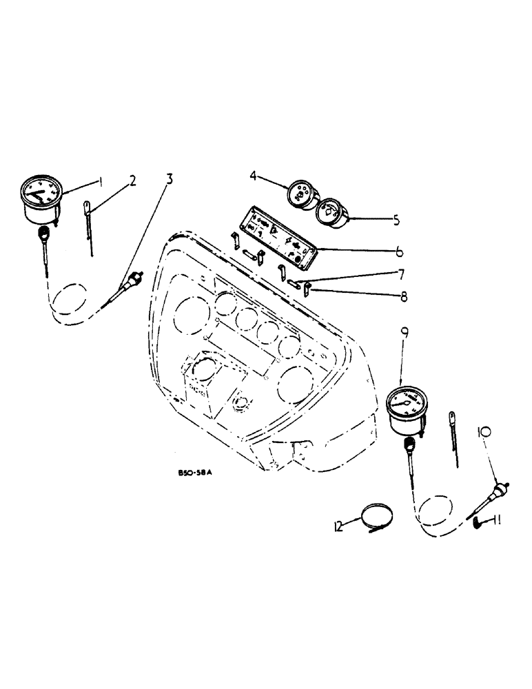 Схема запчастей Case IH 485 - (0C19-2) - INSTRUMENTS Instruments