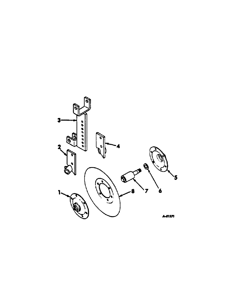 Схема запчастей Case IH 56-SERIES - (N-68[A]) - DISK FURROWING ATTACHMENT WITH 9-1/4 IN. DISK, QUANTITIES SHOWN ARE PER ROW 