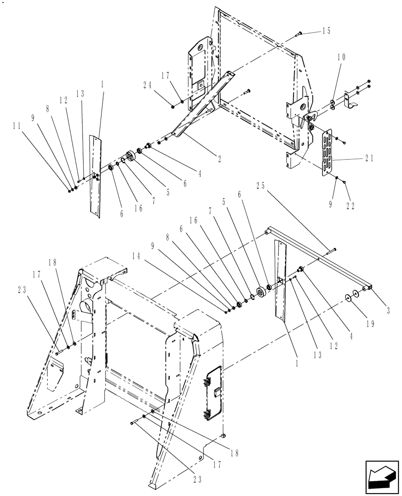 Схема запчастей Case IH WD2303 - (08.08[2]) - CHAFF WIPER, 4 CYL, FROM PIN YAG663501 (08) - SHEET METAL