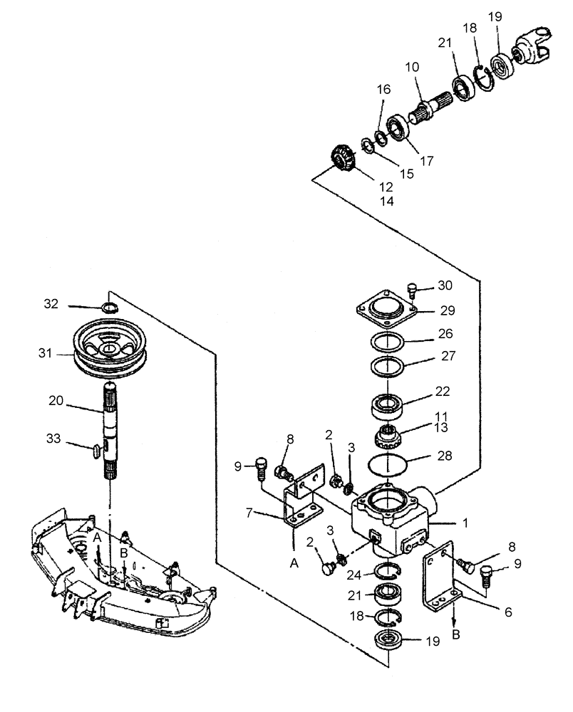 Схема запчастей Case IH 715667046 - (002) - INPUT, BEVEL 