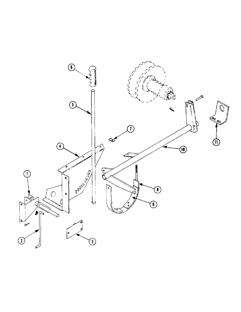 Схема запчастей Case IH 855 - (12) - VARIABLE SPEED LINKAGE 