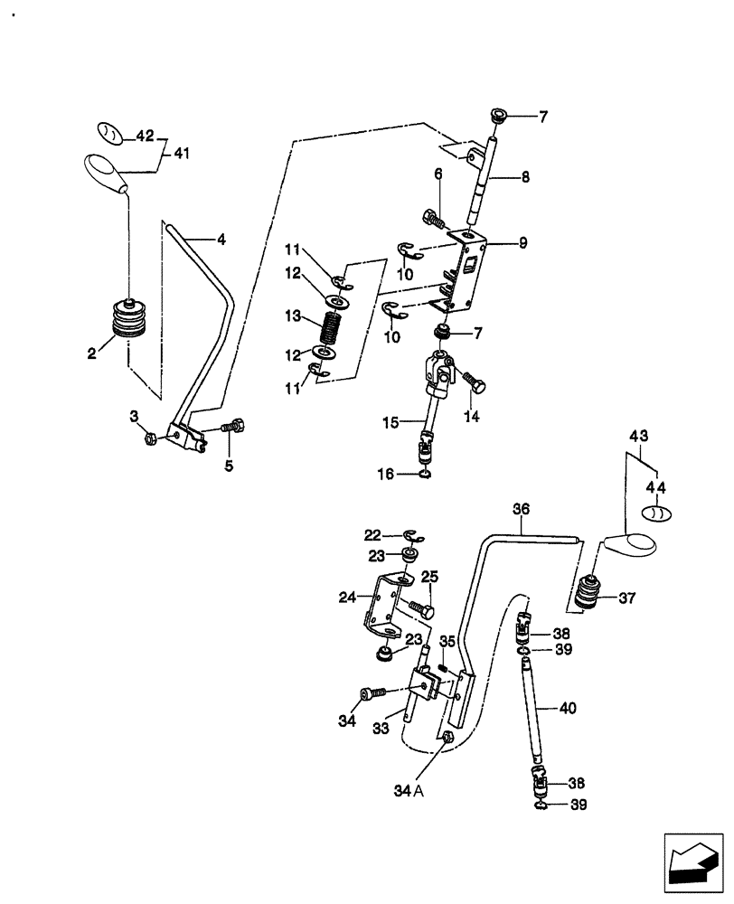 Схема запчастей Case IH FARMALL 60 - (03.06.01) - COLUMN SHIFT - SSS (03) - TRANSMISSION