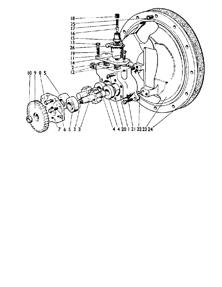 Схема запчастей Case IH 880A - (053) - HYDRAULIC LIFT PUMP, TRACTOR 530001 TO 540165 (07) - HYDRAULIC SYSTEM