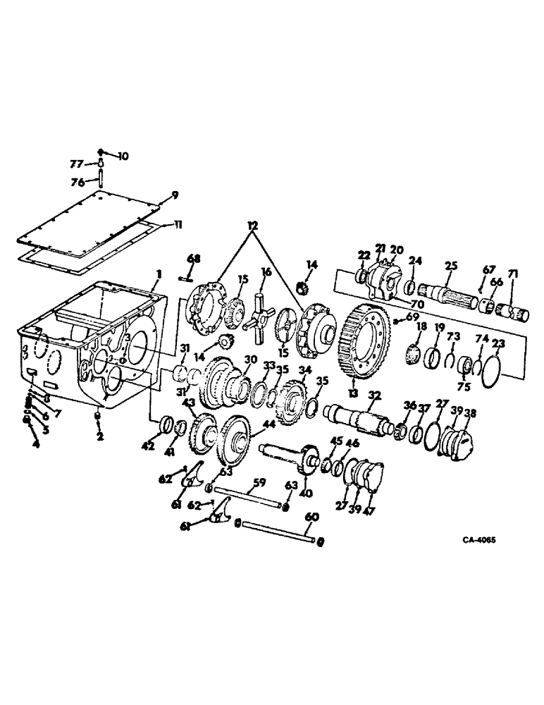 Схема запчастей Case IH 915 - (07-05) - DRIVE TRAIN, TRANSMISSION Drive Train