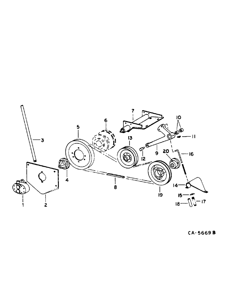 Схема запчастей Case IH 1460 - (10-057) - AUXILIARY HYDRAULIC PUMP (07) - HYDRAULICS