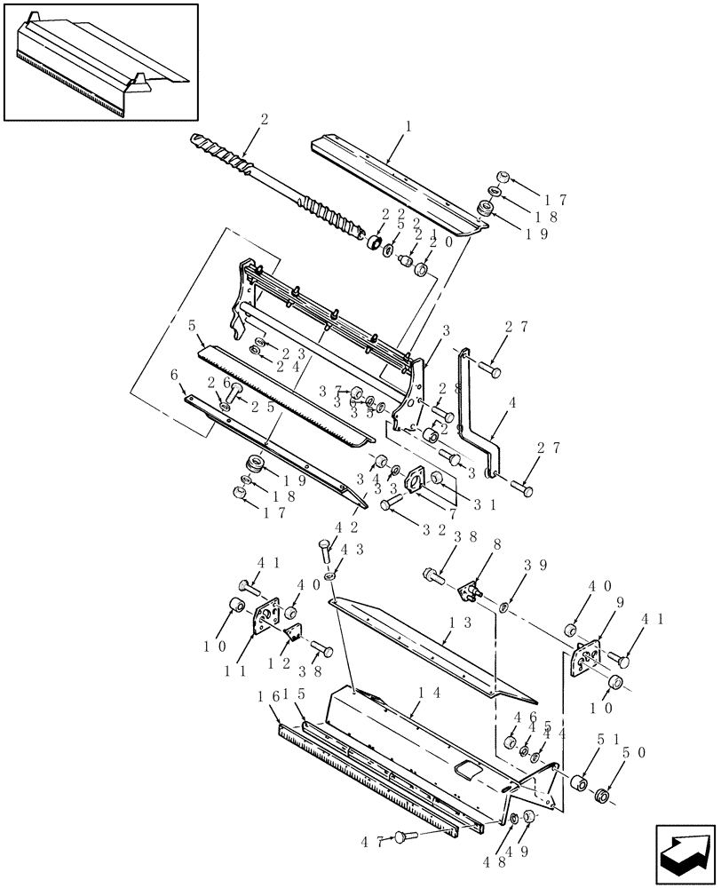 Схема запчастей Case IH RBX461 - (063) - NET WRAP, DUCKBILL & KNIFE ARM (68) - TYING/WRAPPING