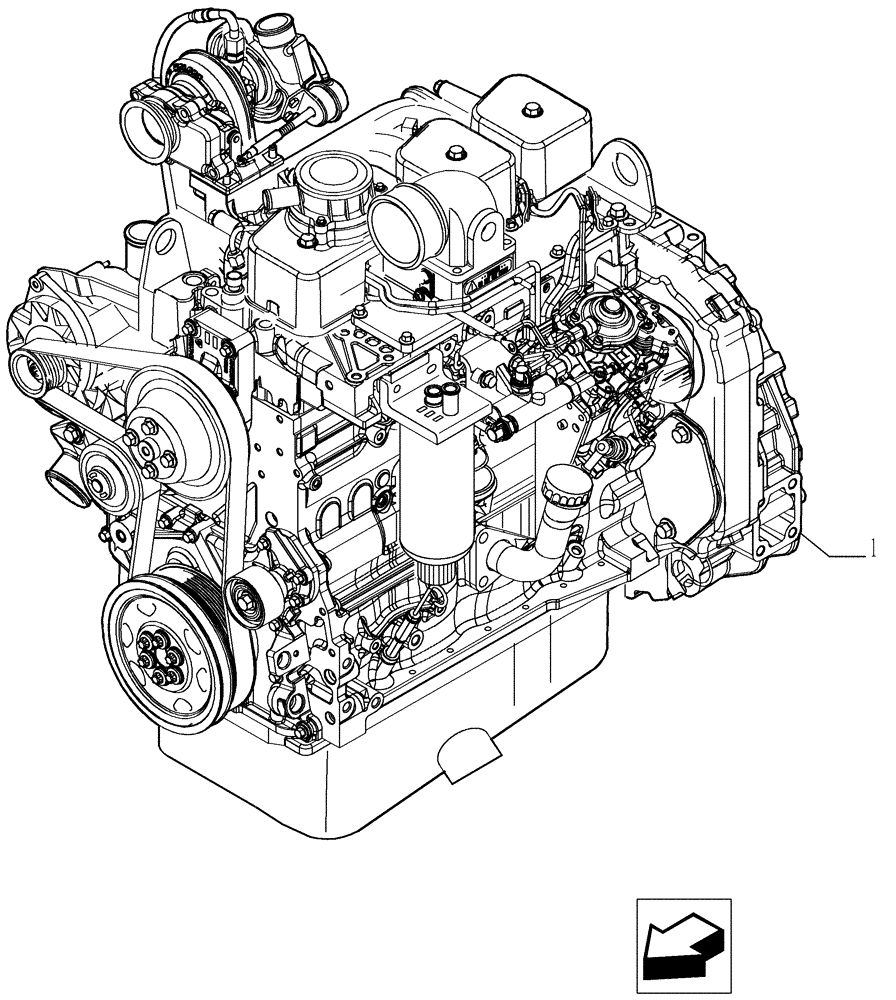 Схема запчастей Case IH P70 - (0.02.1[01]) - ENGINE - P70 (02) - ENGINE