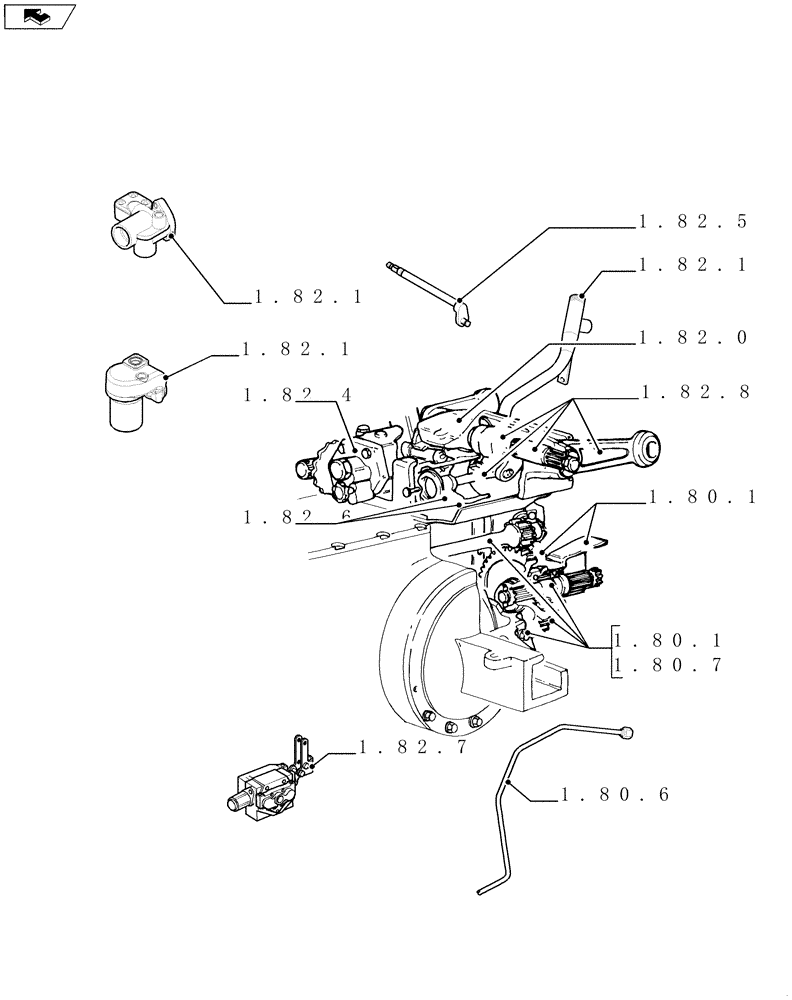 Схема запчастей Case IH FARMALL 85U - (SEC. 07) - HYDRAULIC SYSTEM (00) - GENERAL
