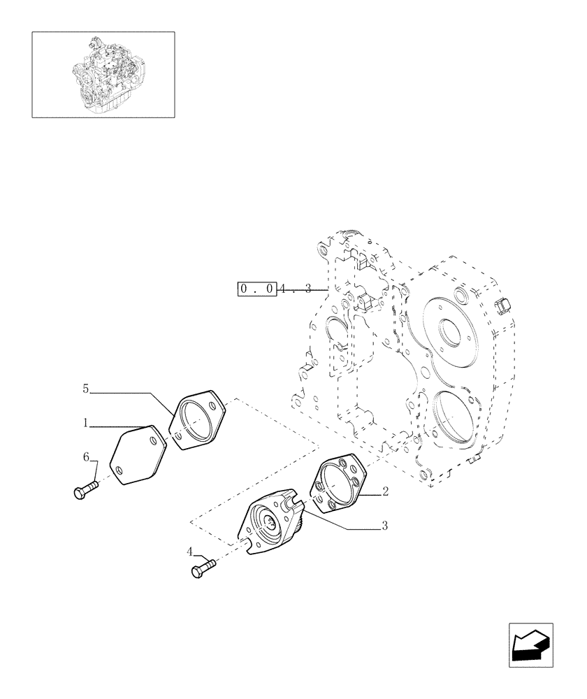 Схема запчастей Case IH F4GE9484A J602 - (0.35.0[01]) - POWER TAKE OFF (504072955) 