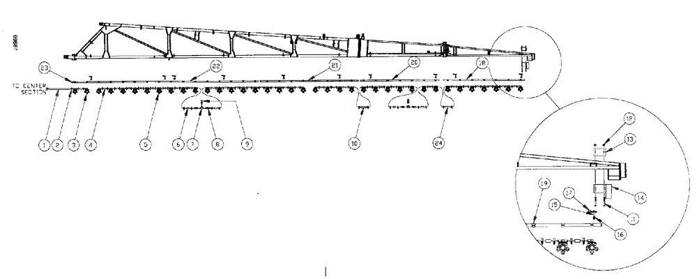 Схема запчастей Case IH SPX3185 - (228) - LIQUID PLUMBING, 75 5-BOOM SHUTOFF 10" NOZZLE SPACING, RH AND LH BOOM (78) - SPRAYING