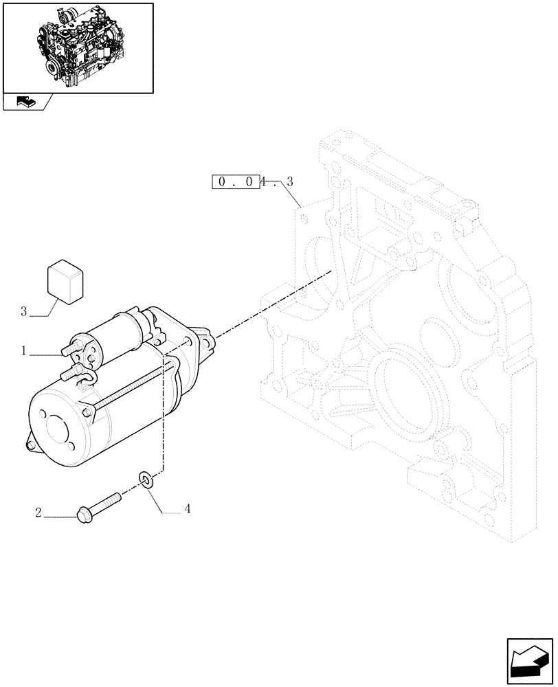 Схема запчастей Case IH PUMA 195 - (1.75.2[01]) - STARTER MOTOR (06) - ELECTRICAL SYSTEMS