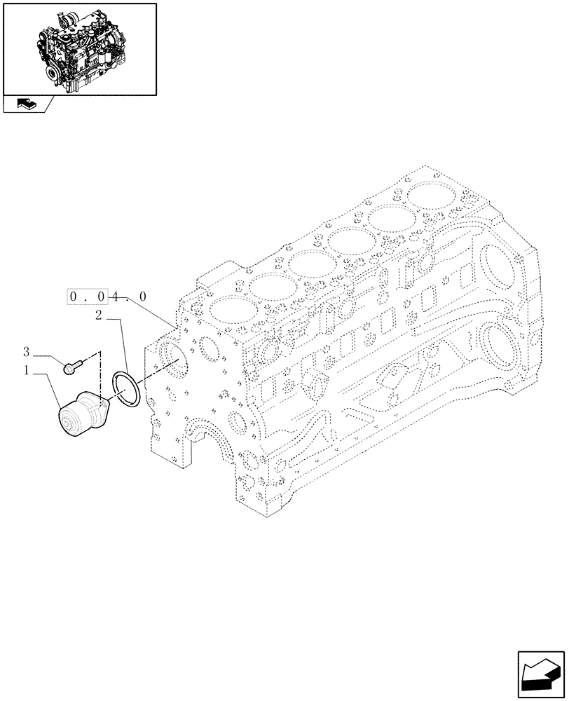 Схема запчастей Case IH PUMA 195 - (0.32.0) - WATER PUMP (01) - ENGINE