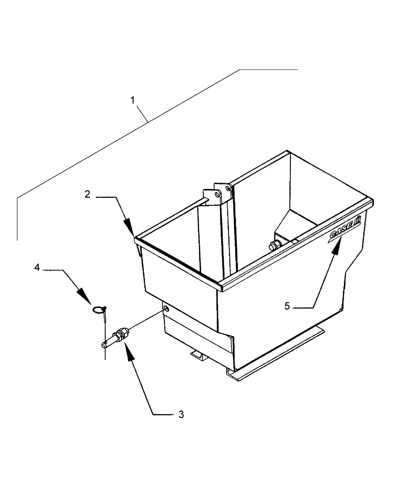 Схема запчастей Case IH 715349056 - (109) - BALLAST BOX - 717746006, 717747006, 717748006 