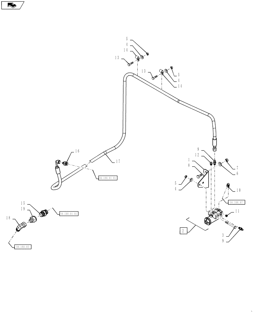 Схема запчастей Case IH TITAN 3030 - (36.100.03) - AIR COMPRESSOR GOVERNOR (36) - PNEUMATIC SYSTEM