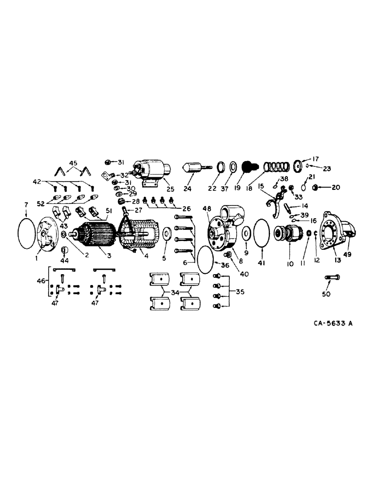 Схема запчастей Case IH 1440 - (08-21) - ELECTRICAL, CRANKING MOTOR (06) - ELECTRICAL