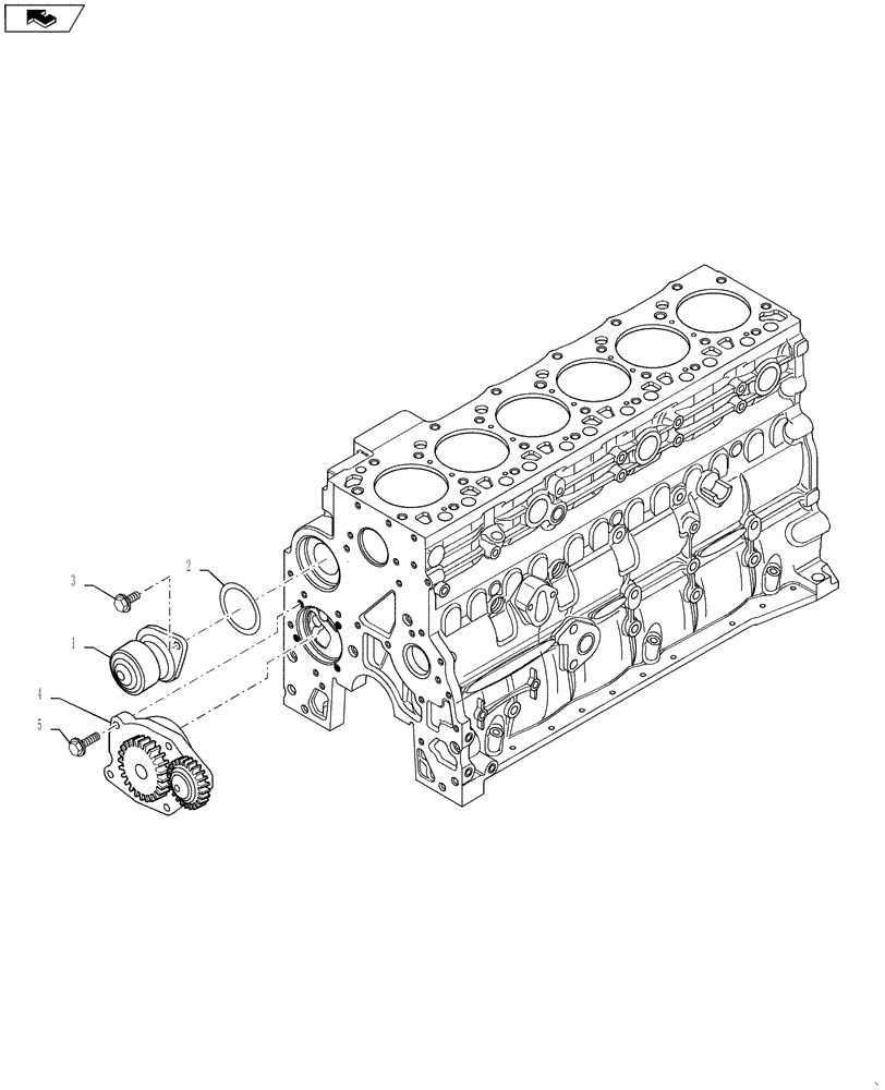 Схема запчастей Case IH 3230 - (10.402.01) - ENGINE - OIL & WATER PUMP (10) - ENGINE