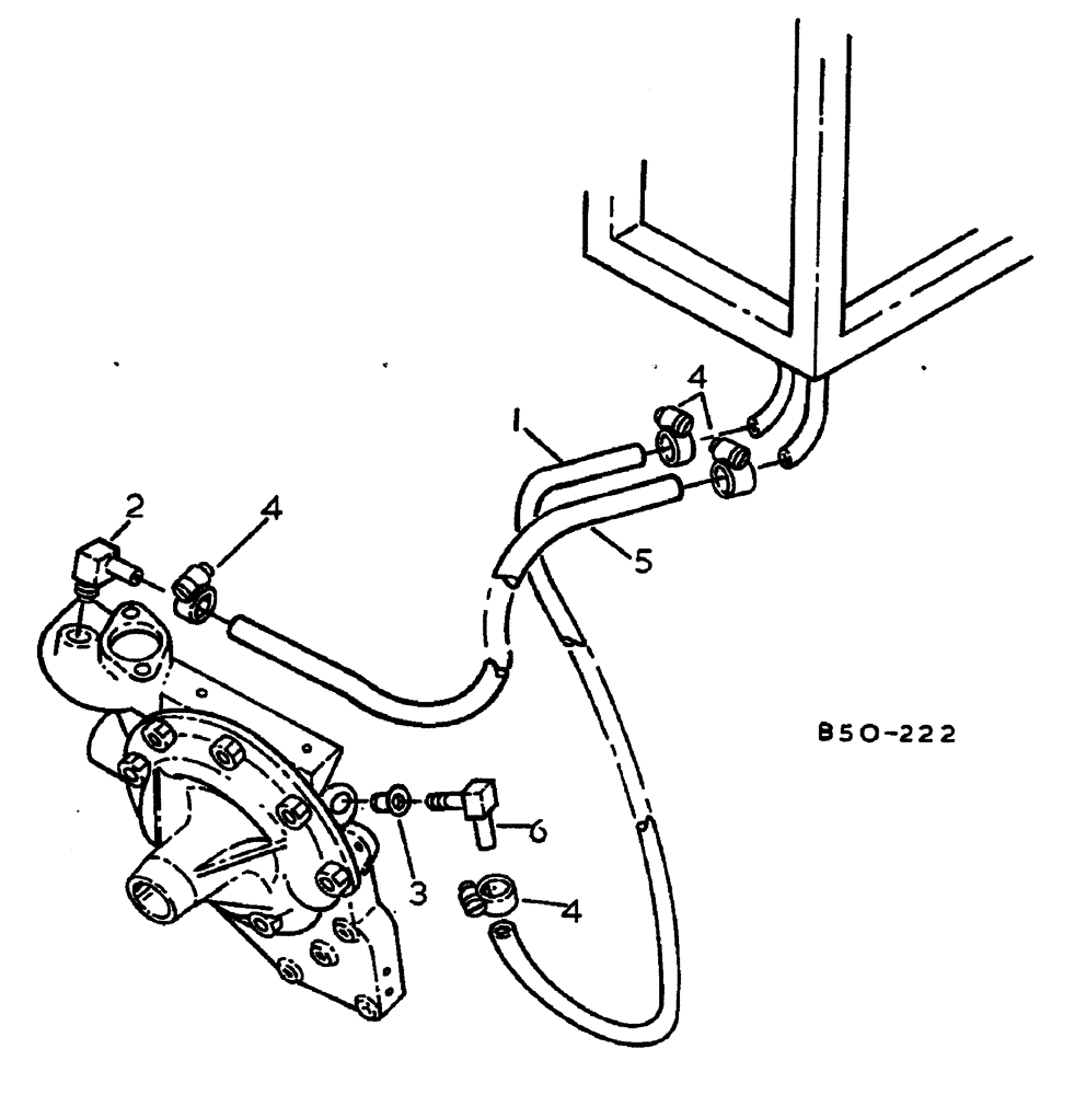 Схема запчастей Case IH 884 - (13-086) - HEATER HOSES (05) - SUPERSTRUCTURE