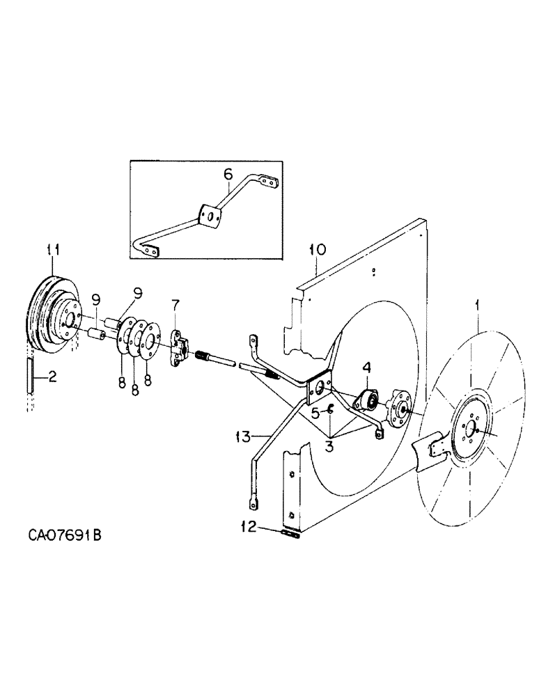 Схема запчастей Case IH 3488 - (06-02) - COOLING, FAN AND FAN BELT Cooling