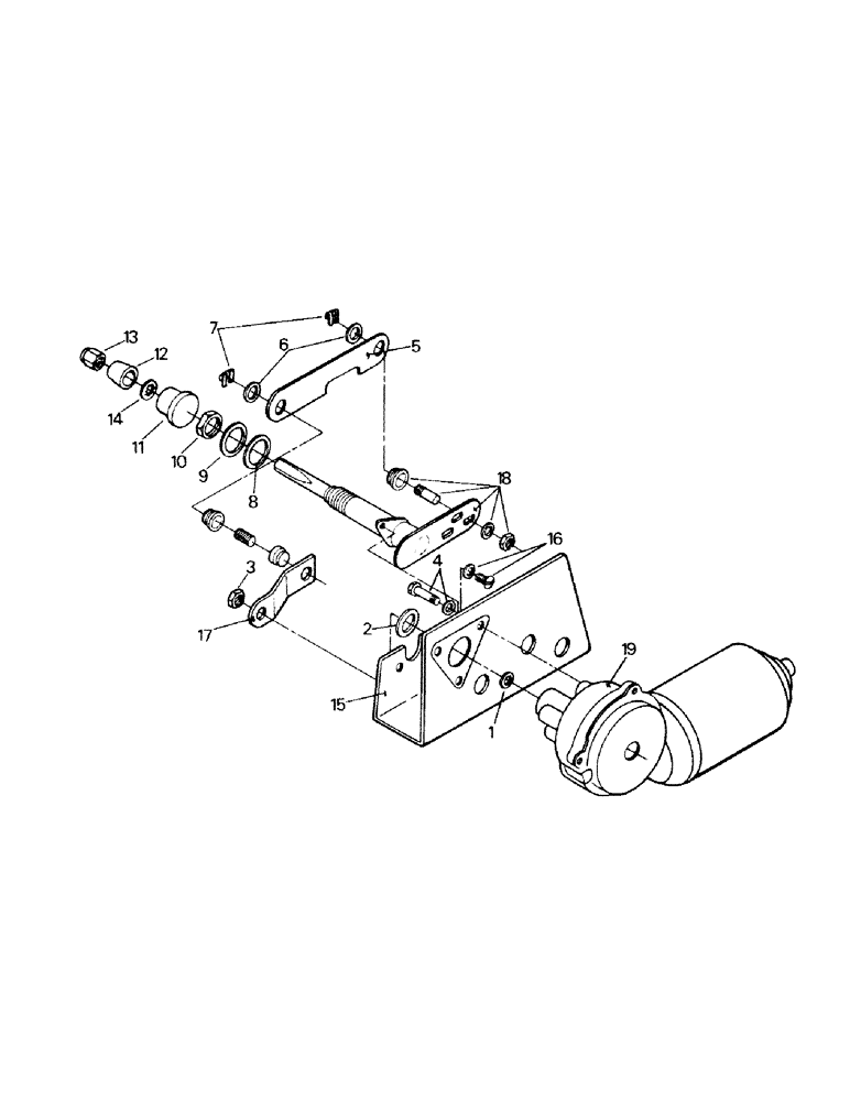 Схема запчастей Case IH SM-325 - (01-23) - WIPER DRIVE ASSEMBLY (10) - CAB