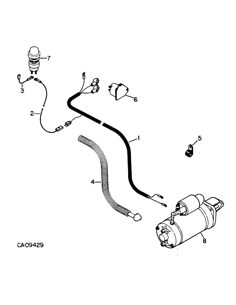 Схема запчастей Case IH 1480 - (08-31) - ELECTRICAL, FEEDER REVERSER WIRING (06) - ELECTRICAL