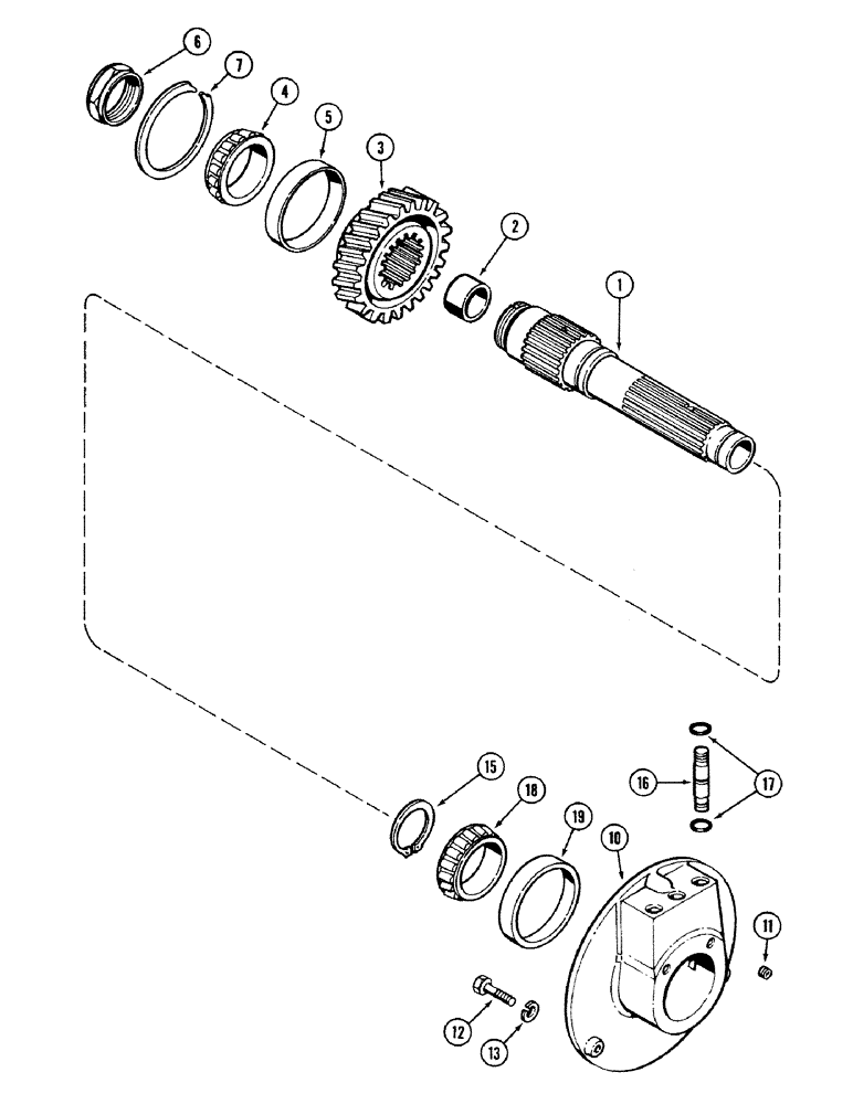 Схема запчастей Case IH 4694 - (6-176) - TRANSMISSION CLUTCH ASSEMBLY, PLANETARY OUTPUT DRIVE SHAFT, TRANSMISSION SERIAL NO. 16258468 & AFTER (06) - POWER TRAIN