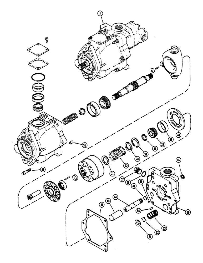 Схема запчастей Case IH 2590 - (8-262) - GEAR AND PISTON PUMP ASSEMBLY (08) - HYDRAULICS