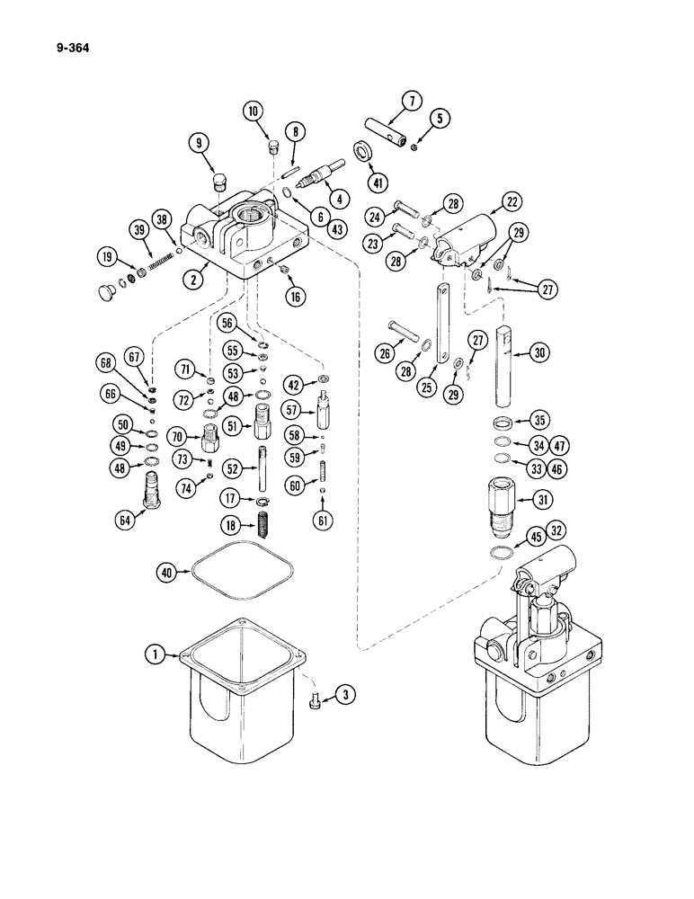 Схема запчастей Case IH 4994 - (9-364) - LIFT PUMP (09) - CHASSIS/ATTACHMENTS