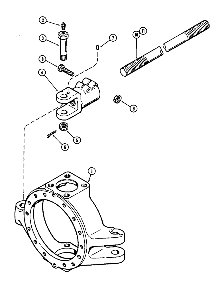 Схема запчастей Case IH 2470 - (188) - TIE ROD, FRONT AND REAR HYDRAULIC STEERING (05) - STEERING