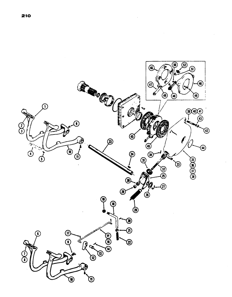 Схема запчастей Case IH 430 - (210) - BRAKE SYSTEM, BEFORE S/N 6165269, PRIOR TO S/N 8262800 (07) - BRAKES