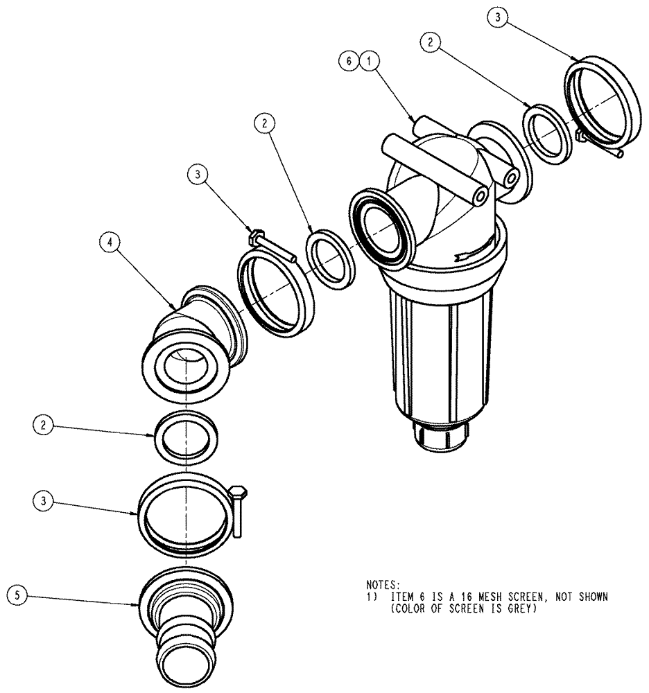 Схема запчастей Case IH SPX3320 - (09-025) - STRAINER PLUMBING GROUP, LO-FLOW Liquid Plumbing