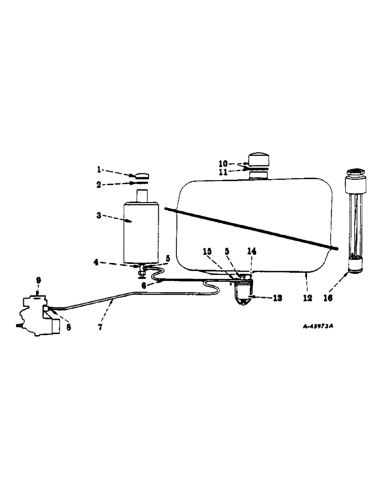 Схема запчастей Case IH 300 - (177) - CHASSIS, FUEL AND GASOLINE TANKS AND PIPING (12) - CHASSIS