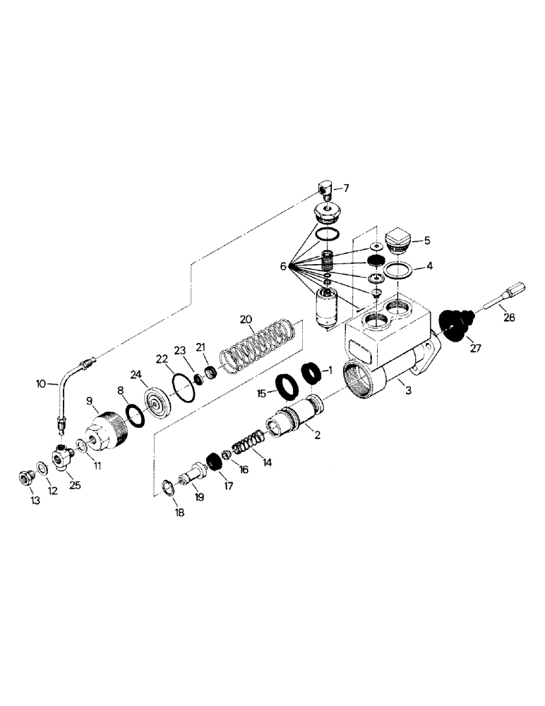 Схема запчастей Case IH ST270 - (05-09) - BRAKE MASTER CYLINDER ASSEMBLY, WITH STATIONARY TRANSFER CASE, ASN 2000 (5.1) - BRAKES