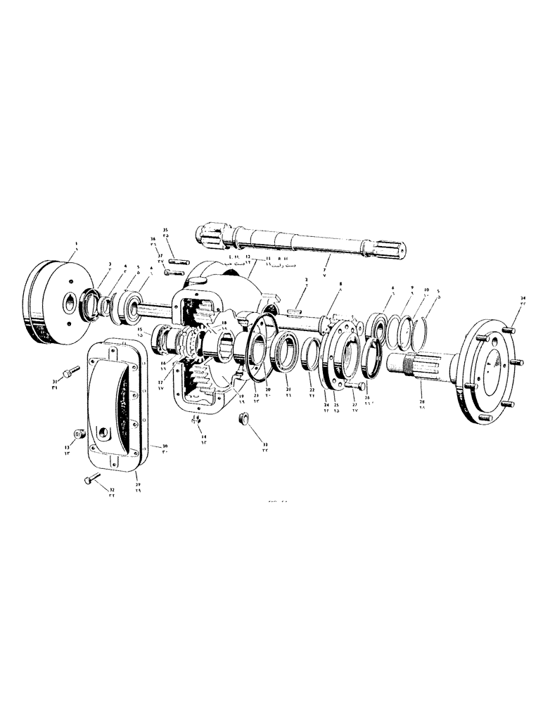 Схема запчастей Case IH 950 - (140) - FINAL DRIVE REDUCTIONS (06) - POWER TRAIN