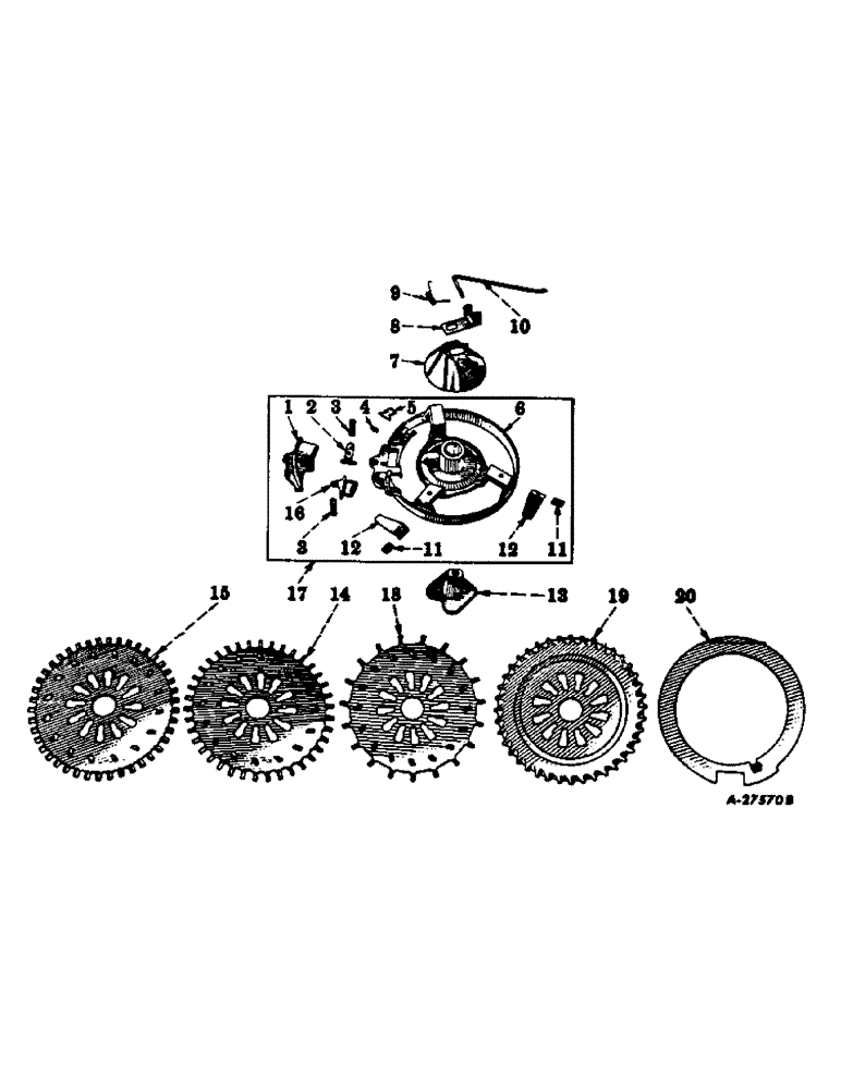 Схема запчастей Case IH 80 - (A-19) - COTTON PLANTING EQUIPMENT, ONE PER ROW 