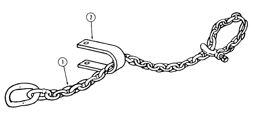 Схема запчастей Case IH 568 - (9-21) - SAFETY CHAIN (09) - CHASSIS/ATTACHMENTS