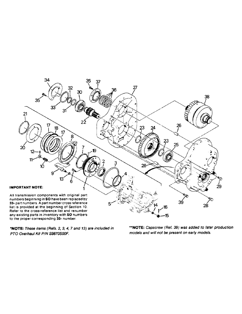 Схема запчастей Case IH 9110 - (10-18) - PTO CLUTCH ASSEMBLY Options & Miscellaneous