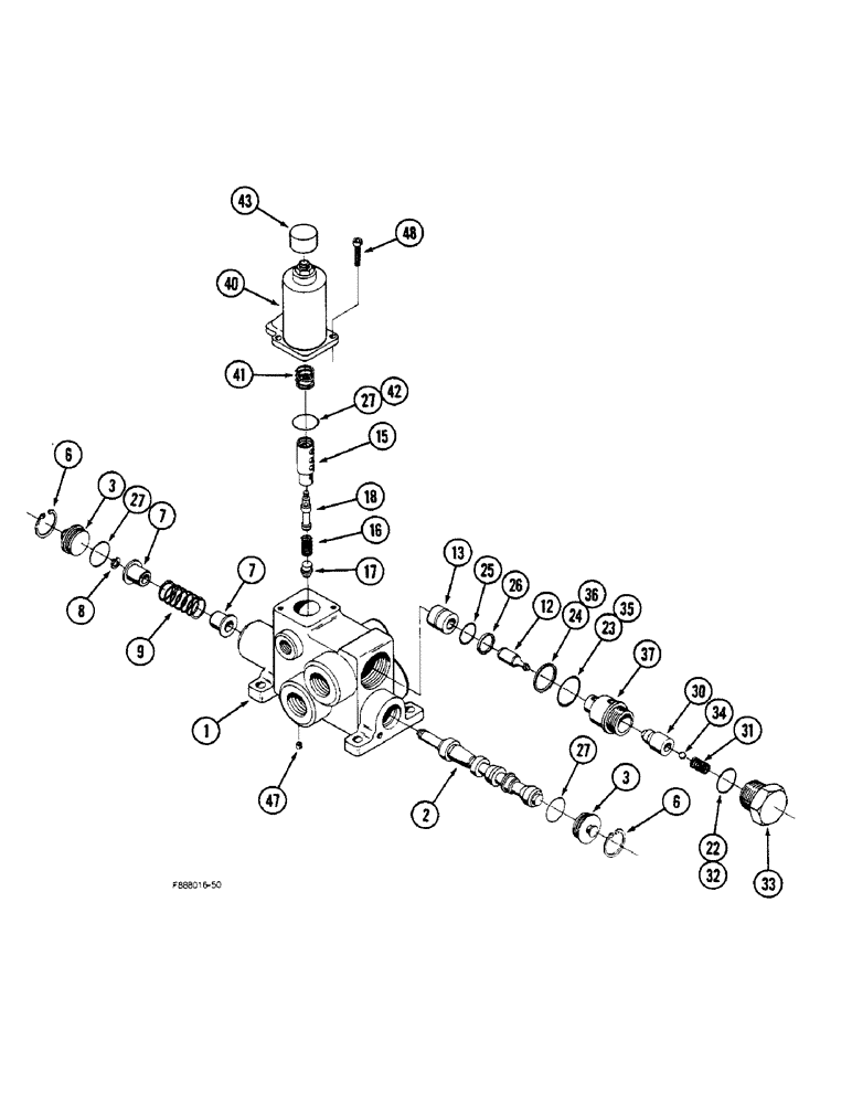 Схема запчастей Case IH STEIGER - (8-36) - HITCH VALVE ASSEMBLY (08) - HYDRAULICS