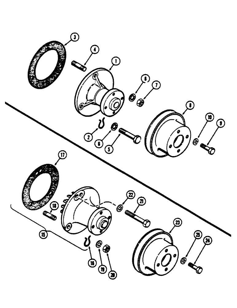 Схема запчастей Case IH 660 - (362) - WATER PUMP, (201) SPARK IGNITION ENGINE 