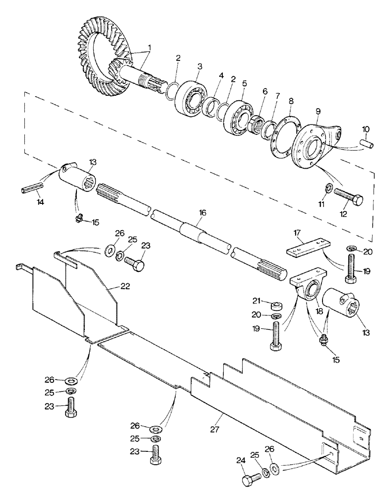 Схема запчастей Case IH 1690 - (G04-1) - DRIVE - FRONT AXLE, MFD MODEL (04) - FRONT AXLE