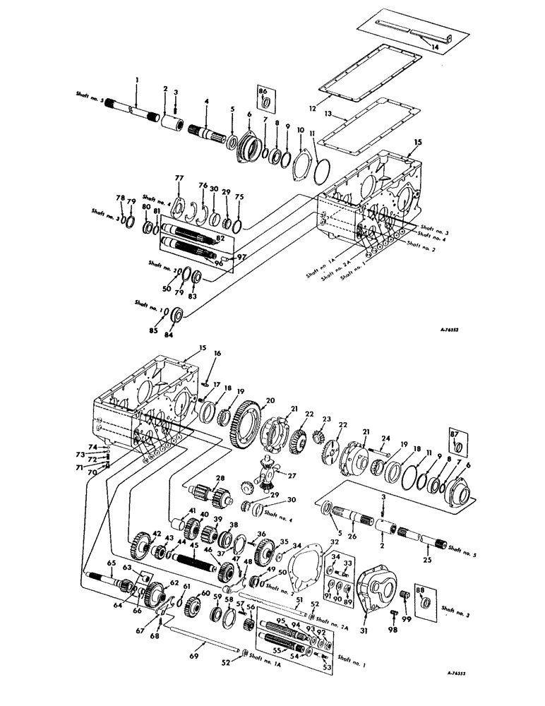 Схема запчастей Case IH 403 - (042) - AXLE, TRANSMISSION (21) - TRANSMISSION