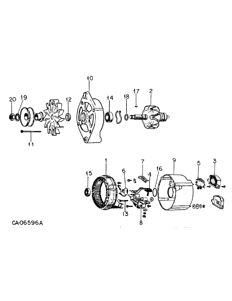 Схема запчастей Case IH 1486 - (08-06) - ELECTRICAL, ALTERNATOR-GENERATOR, MOTOROLA (06) - ELECTRICAL