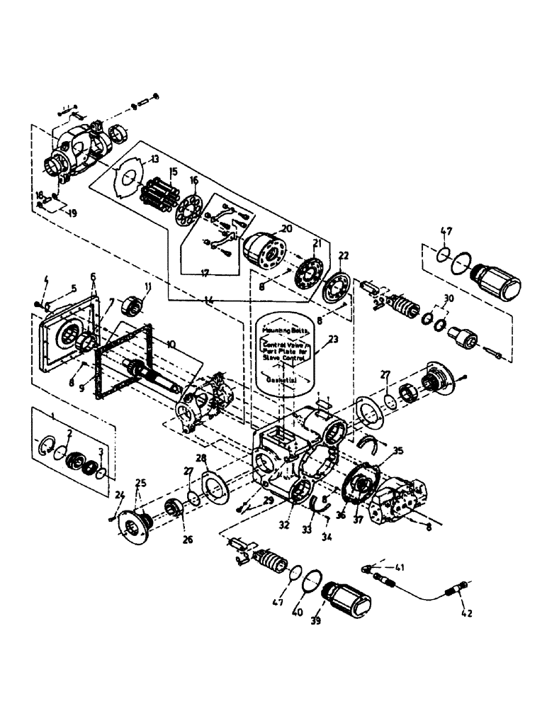 Схема запчастей Case IH AUSTOFT - (B02-01) - HYDRAULIC MOTOR, FRONT WHEEL, LH Hydraulic Components & Circuits