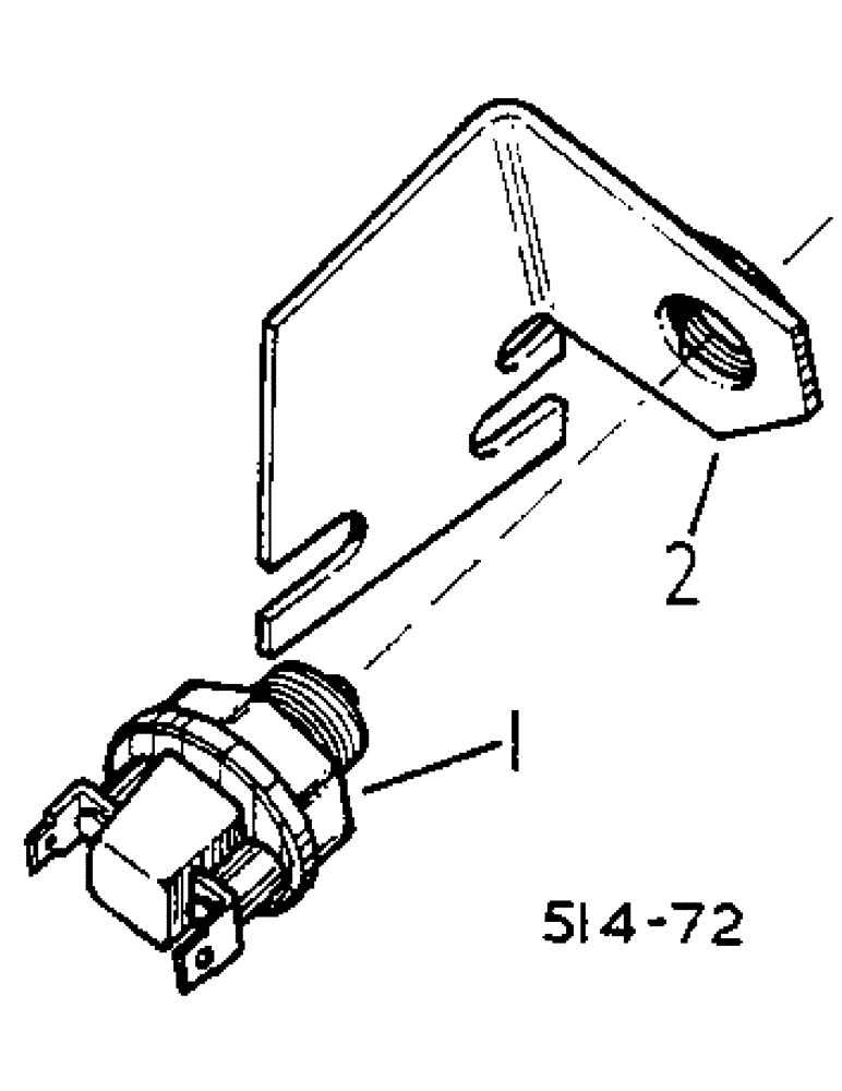 Схема запчастей Case IH 574 - (08-23) - BRAKE LIGHT SWITCH & BRACKET, FOR MACHINES FITTED W/ FLAT TOP FENDERS, SAFETY FRAME OR SAFETY CAB (06) - ELECTRICAL