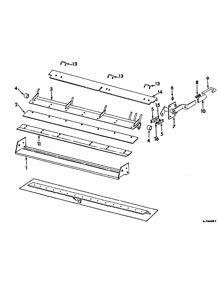 Схема запчастей Case IH 815 - (R-12) - SEPARATOR, STONE RETARDER Separation