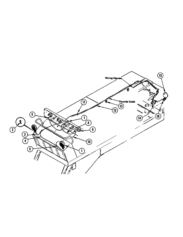 Схема запчастей Case IH 1075 - (060[A]) - LIGHTS (55) - ELECTRICAL SYSTEMS