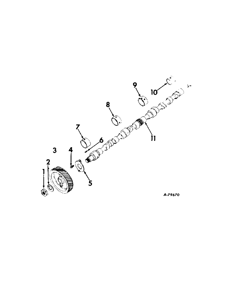 Схема запчастей Case IH 350 - (G-06[A]) - CAMSHAFT AND RELATED PARTS (10) - ENGINE