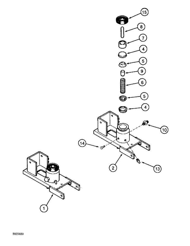 Схема запчастей Case IH 2044 - (7-14) - BRAKE PISTON ACTUATOR ASSEMBLY (5.1) - BRAKES